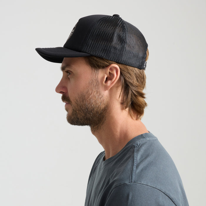 Stylish black Roark baseball cap ideal for outdoor adventures and travel