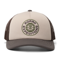Stylish Roark trucker hat in a neutral color perfect for outdoor adventures and travel