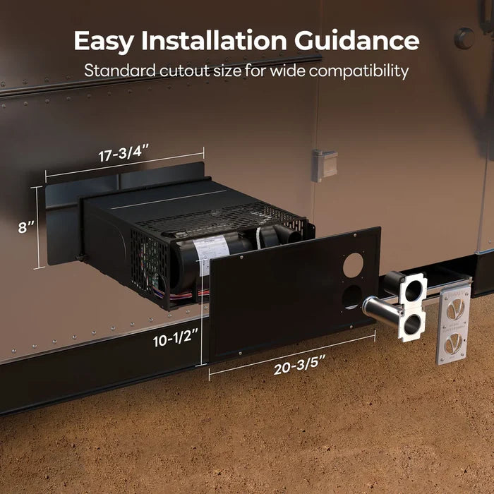 Fogatti RFBD-1121 Furnace Door Panel Installation Guide - Dimensions 20-3/5 x 10-1/2 | United RV Parts