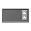 Grey Fogatti RV Furnace Door Panel RFGD-1121 - Front View, Fits RF035A0N | United RV Parts