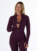FORM FIGURE JACKET - PLUM