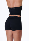 FORM FOLD OVER SHORTS - BLACK