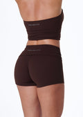 FORM FOLD OVER SHORTS - ESPRESSO