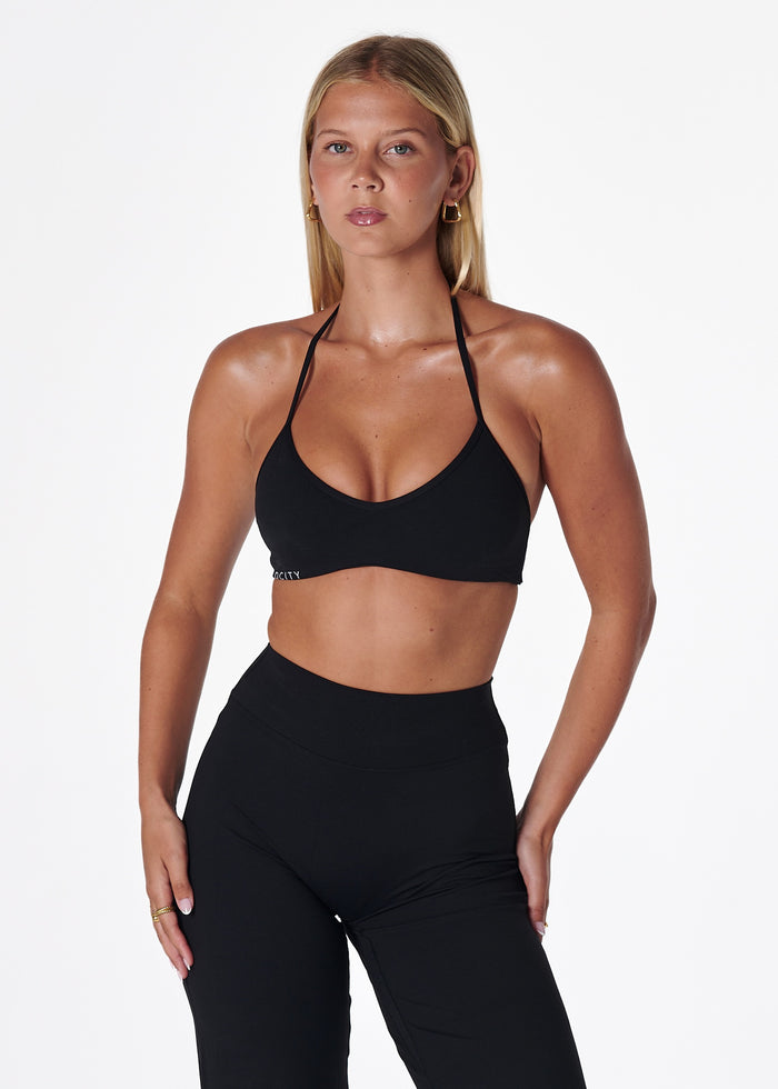 FORM HALTER BRA - BLACK