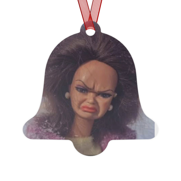 Funny Face Metal Ornament — "Christmas '26" Personalized Holiday Decoration