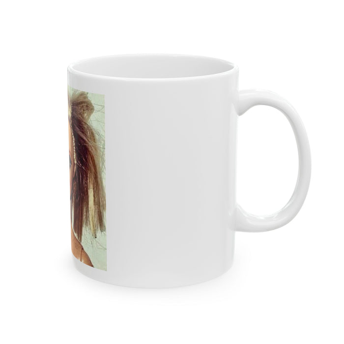Funny Messy Doll Face Ceramic Mug
