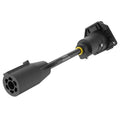 Black Furrion Vision S 7-Way Power Adapter F2BC004XXBK - Angled View | United RV Parts