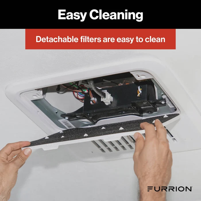 Furrion Chill Air Distribution Box Filter Cleaning - Hand Removing Filter | United RV Parts