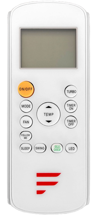 White Furrion Chill Cube Digital Remote Control with LCD Display - Front View | United RV Parts