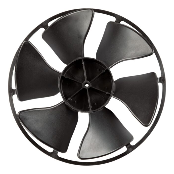 Black Plastic RV AC Condenser Fan Blade - Top View | United RV Parts