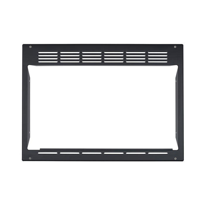 Black Metal GE Microwave Trim Kit JX1095STBB - Front View | United RV Parts