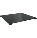 Black Glass GE Profile 24" RV Cooktop Cover JXCVR24T - Angled View | United RV Parts