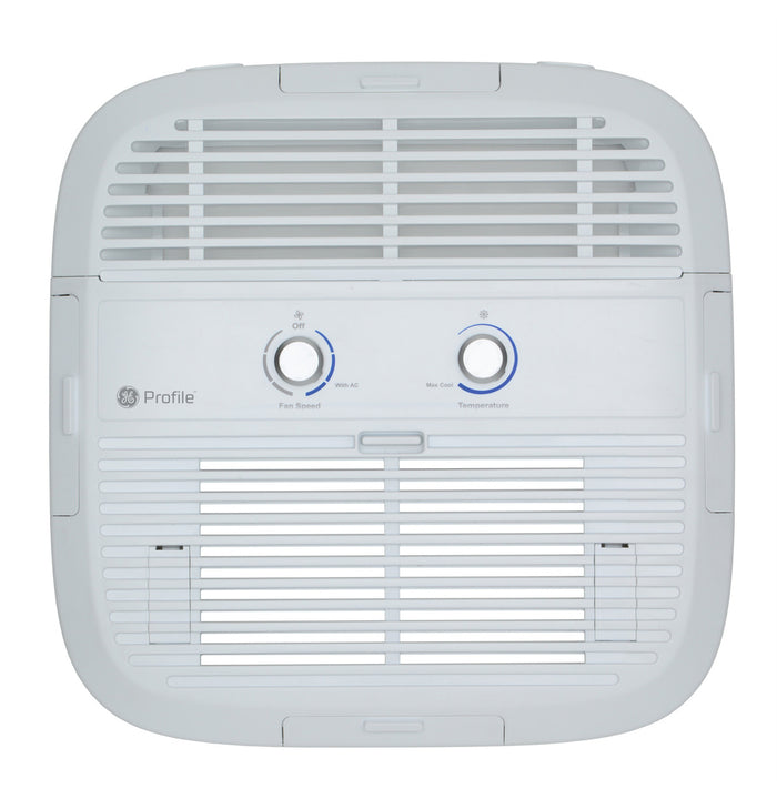 White GE Profile RV AC Ceiling Assembly RGRMN1A - Front View | United RV Parts