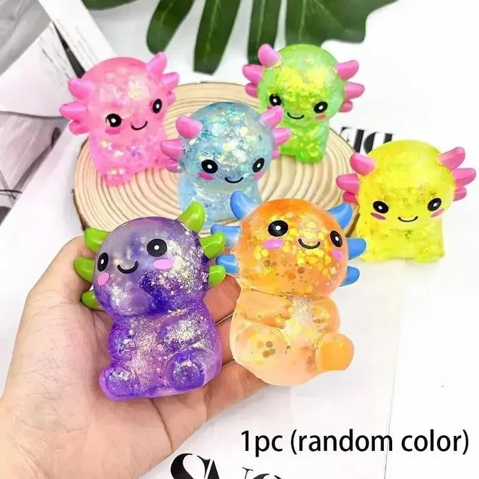 Glitter Fill Dumpling Squishy Toy Set