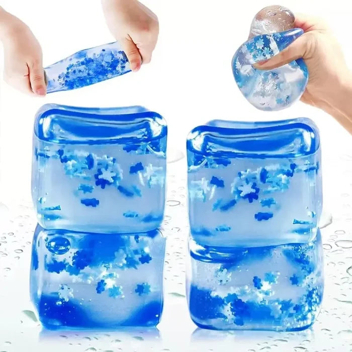Glitter Fill Dumpling Squishy Toy Set