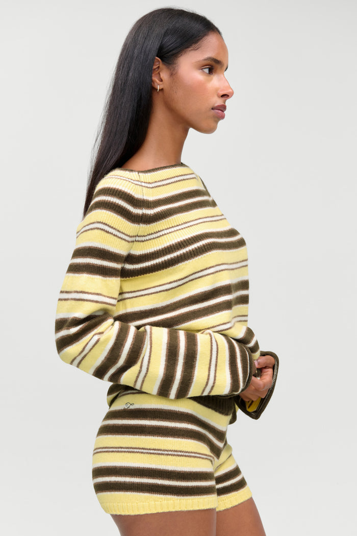 Beau Oversized Brushed Knit Sweater - Toasted Oat