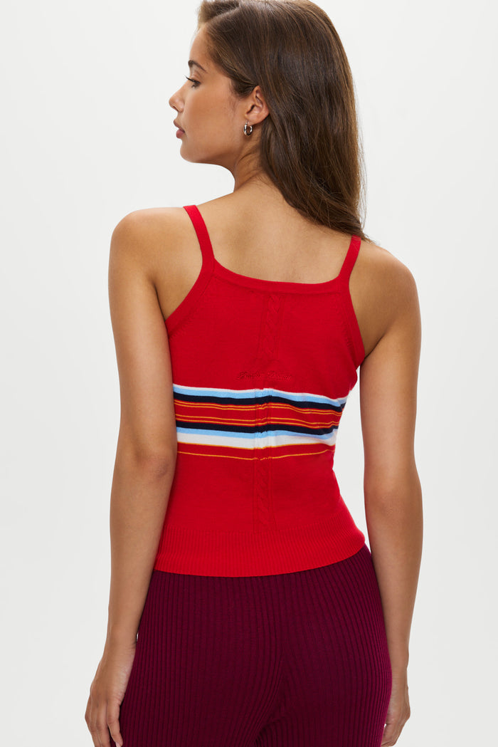 Graham Knit Tank - Ember Stripe