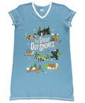 Great Out-Snores V-Neck Nightshirt: L/XL