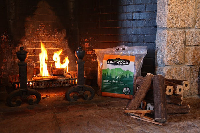 Green Mountain Firewood Package by Stone Fireplace - Lifestyle Setting | United RV Parts