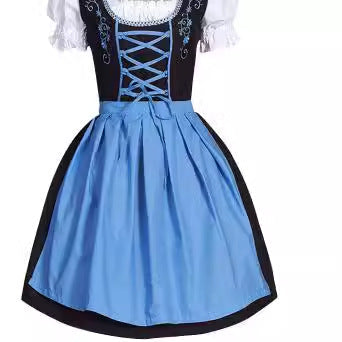 Halloween Beer Festival Maid Cosplay Costume Women's Top