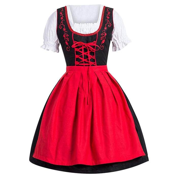 Halloween Beer Festival Maid Cosplay Costume Women's Top