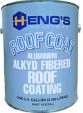Silver Metal Alkyd Fibered Roof Coating Can - Front View | United RV Parts