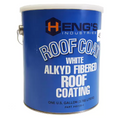 Heng's White Alkyd Fibered Roof Coating 1 Gallon Can #45128-4 - Front View | United RV Parts
