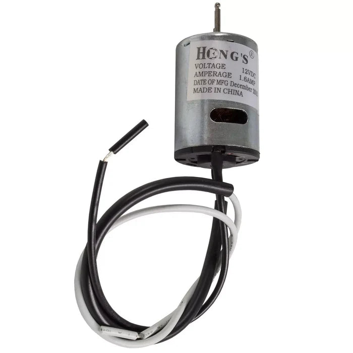 Silver Hengs Elixir 12V RV Roof Vent Fan Motor with Wiring - Side View | United RV Parts