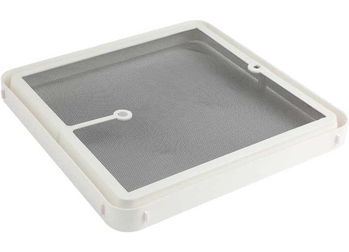 White Hengs Elixir Vent Screen Frame 90106-C1 - Top Angle | United RV Parts