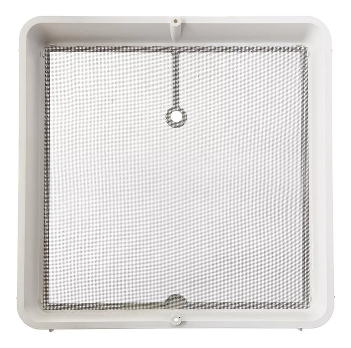White Hengs Elixir Vent Screen Frame 90106 - Top View with Mesh | United RV Parts
