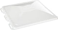 White Jensen RV Roof Vent Cover J7291RWH-C - Angled View | United RV Parts