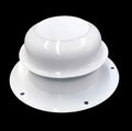 White Metal RV Plumbing Vent Cap 10003-C - Angled Top View | United RV Parts