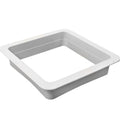 White Plastic RV Roof Vent Trim Ring 90090B - Angled Top View | United RV Parts