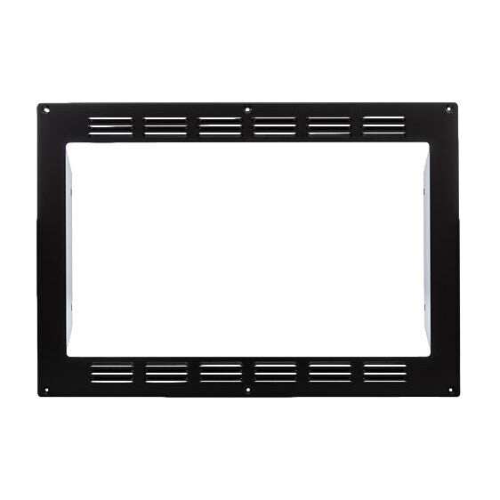 Black Metal High Pointe Microwave Trim Kit - Front View | United RV Parts
