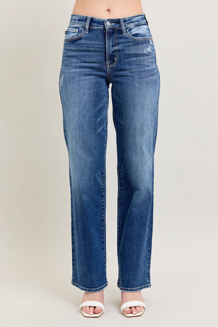 High Waisted 90's Straight Leg: DK / 9(29)