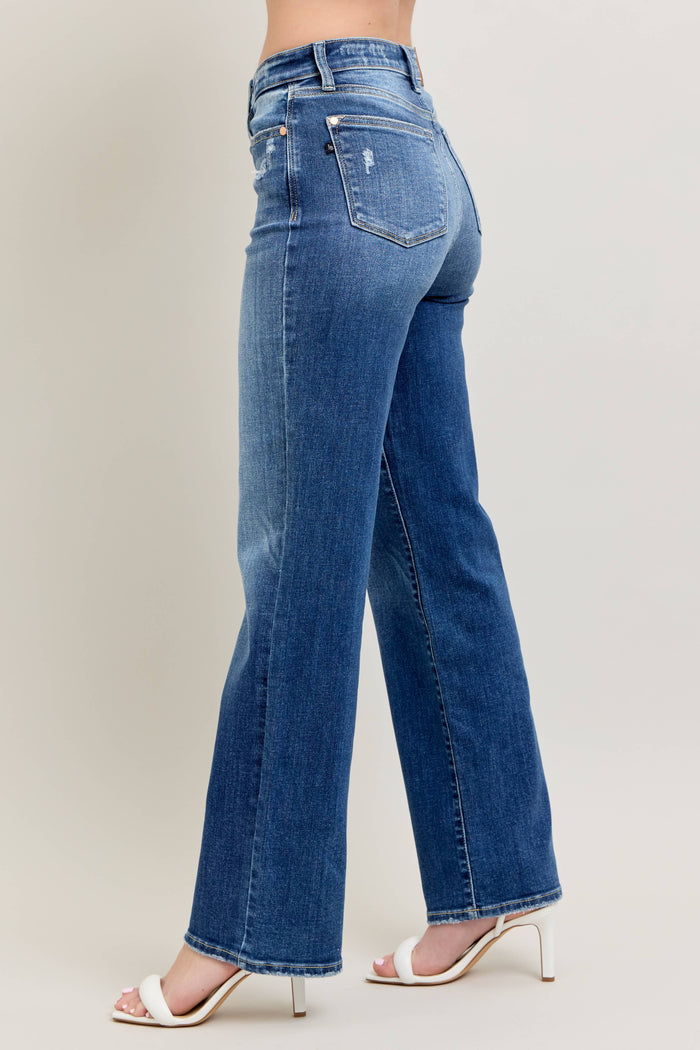 High Waisted 90's Straight Leg: DK / 9(29)