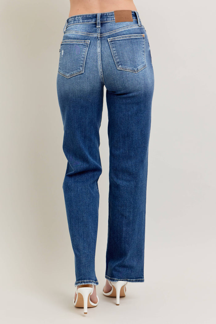High Waisted 90's Straight Leg: DK / 9(29)