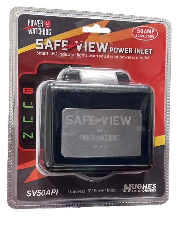 Hughes SafeView Smart RV Power Inlet 50 Amp in Retail Packaging | United RV Parts