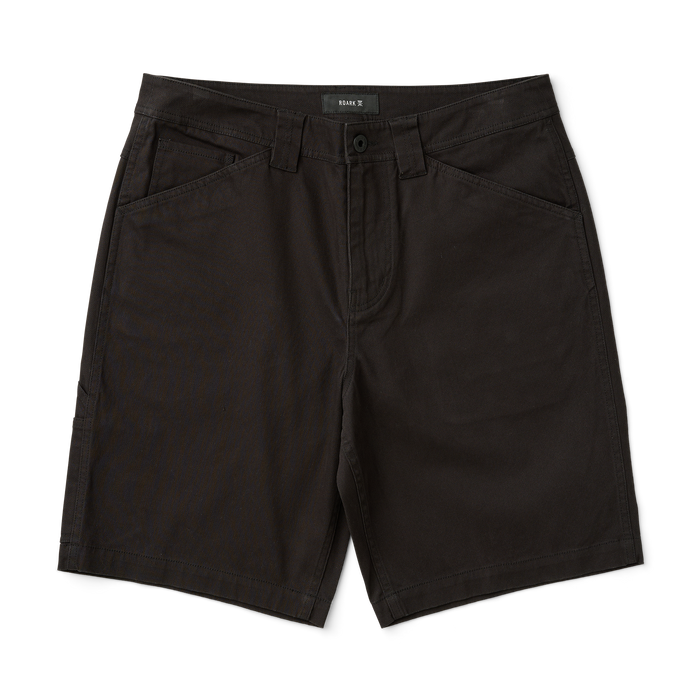 Versatile black Roark active shorts suitable for adventure, travel, and outdoor activities.