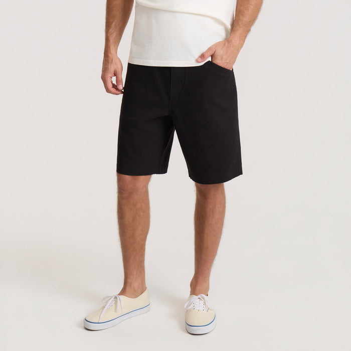 Versatile black boardshorts ideal for adventure and outdoor activities by Roark
