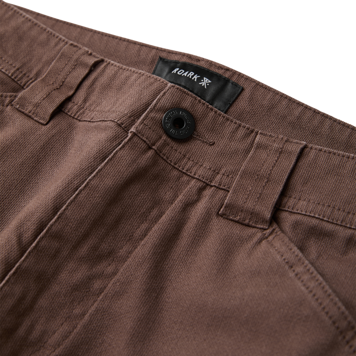 Close-up image showcasing the fine details and robust texture of a Roark adventure gear item, emphasizing its durability and design for outdoor enthusiasts.