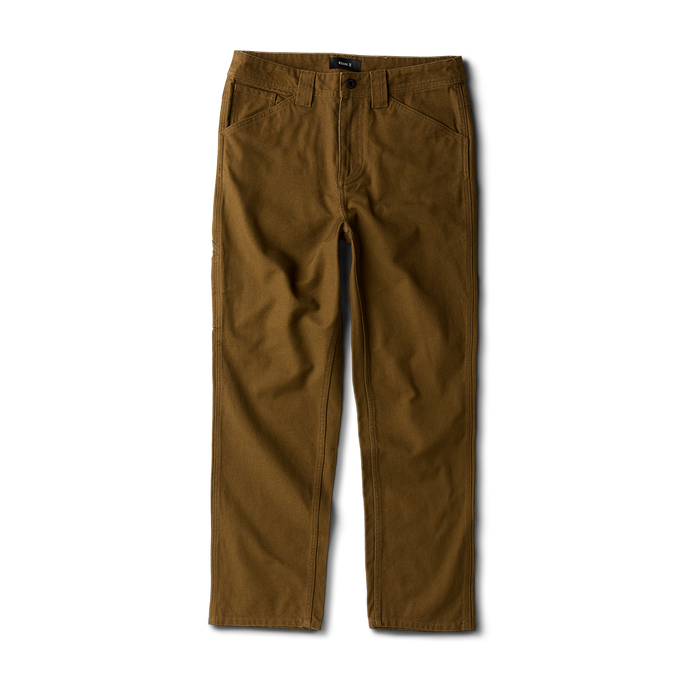 Close-up view of a rugged pocket detail on an adventure-inspired garment by Roark, emphasizing practicality and durability.