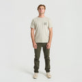 Close-up of a durable pocket detail on outdoor adventure apparel by Roark
