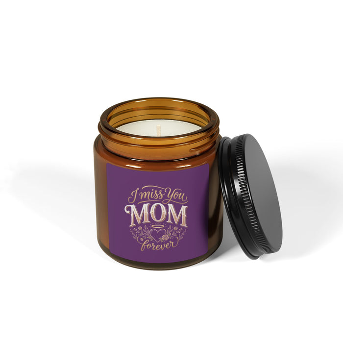 I Miss You Mom Soy Candle — Amber Jar Memorial Scented Candle
