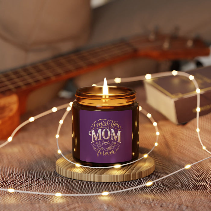 I Miss You Mom Soy Candle — Amber Jar Memorial Scented Candle