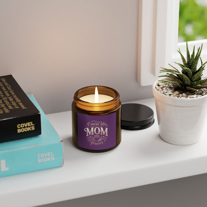 I Miss You Mom Soy Candle — Amber Jar Memorial Scented Candle