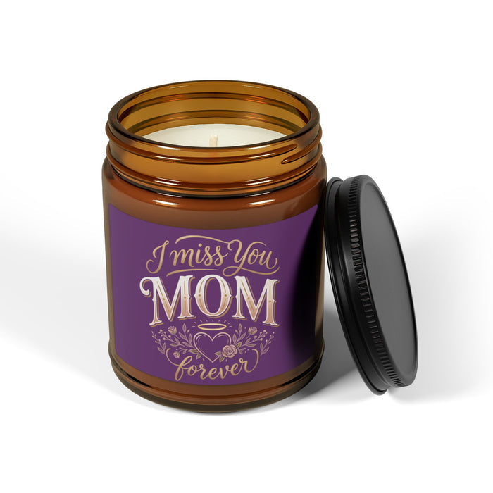 I Miss You Mom Soy Candle — Amber Jar Memorial Scented Candle