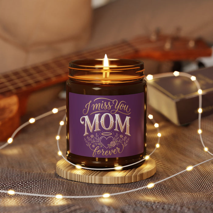 I Miss You Mom Soy Candle — Amber Jar Memorial Scented Candle