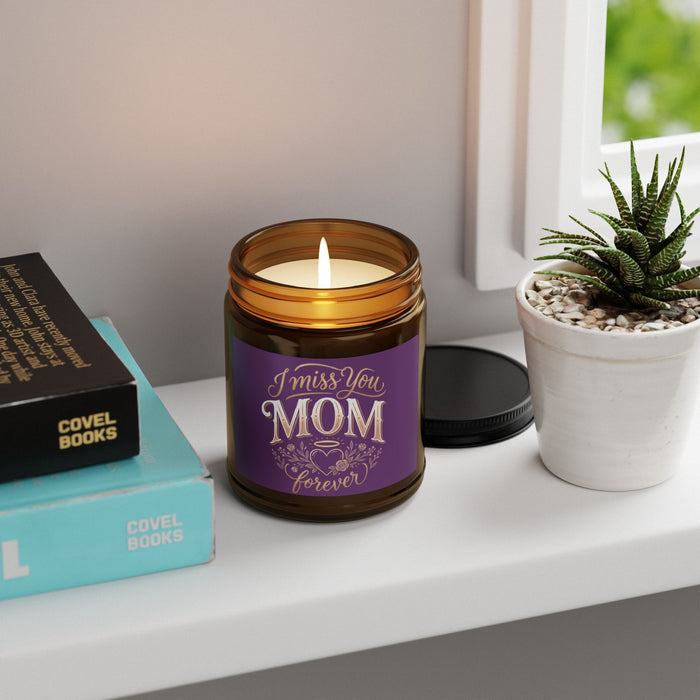 I Miss You Mom Soy Candle — Amber Jar Memorial Scented Candle