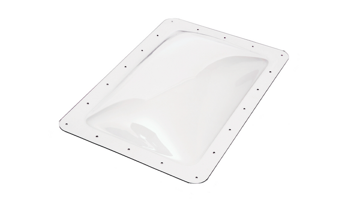 Clear White Icon RV Skylight 14x22 4-Inch Bubble SL1422C - Angled View | United RV Parts